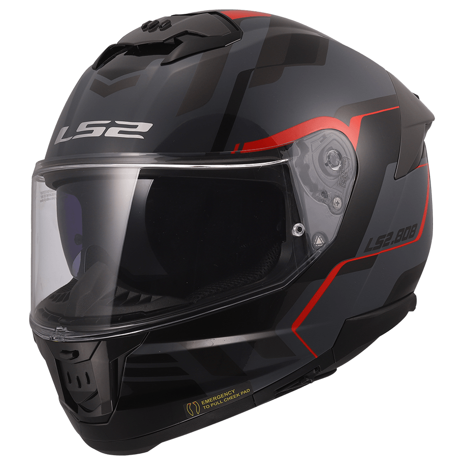 FF808 STREAN II Oxik Matt Grey Red