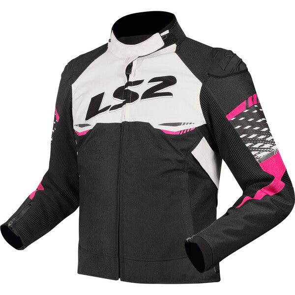 LS2 Apex Lady Jacket Black White Pink