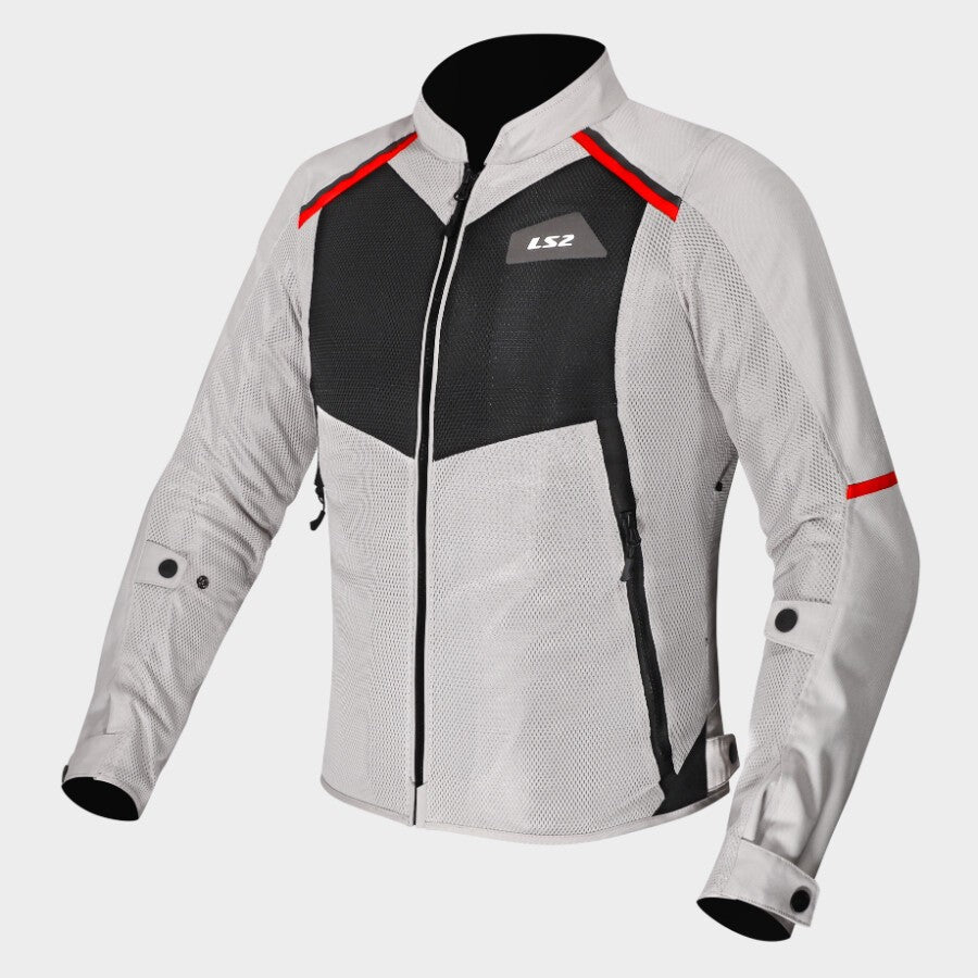BREEZE LADY JACKET GREY BLACK RED XL