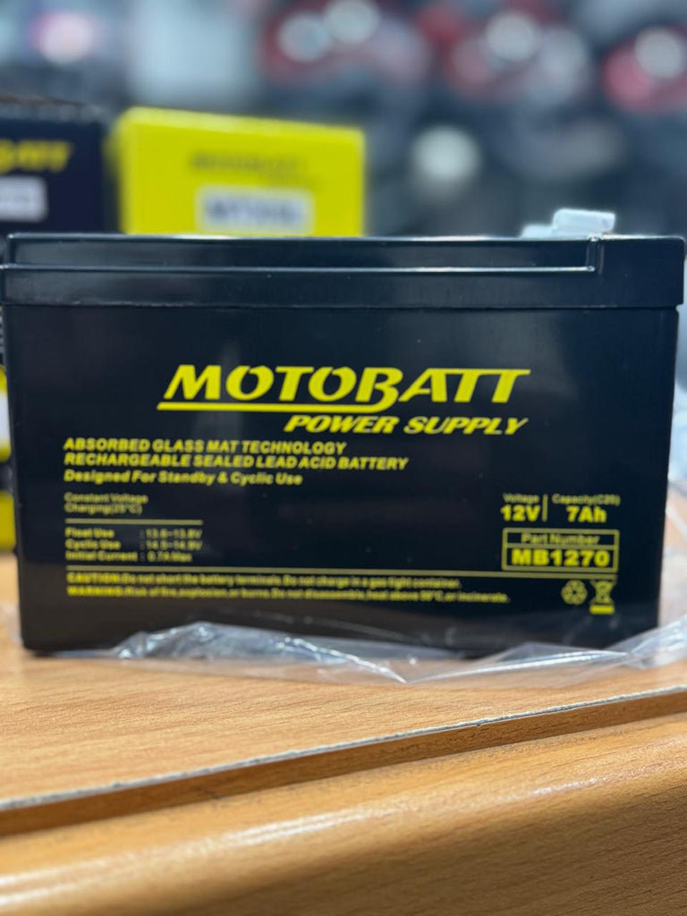 MOTOBATT BATTERY MB1270 CHARGABLE FANS / TOY CARS