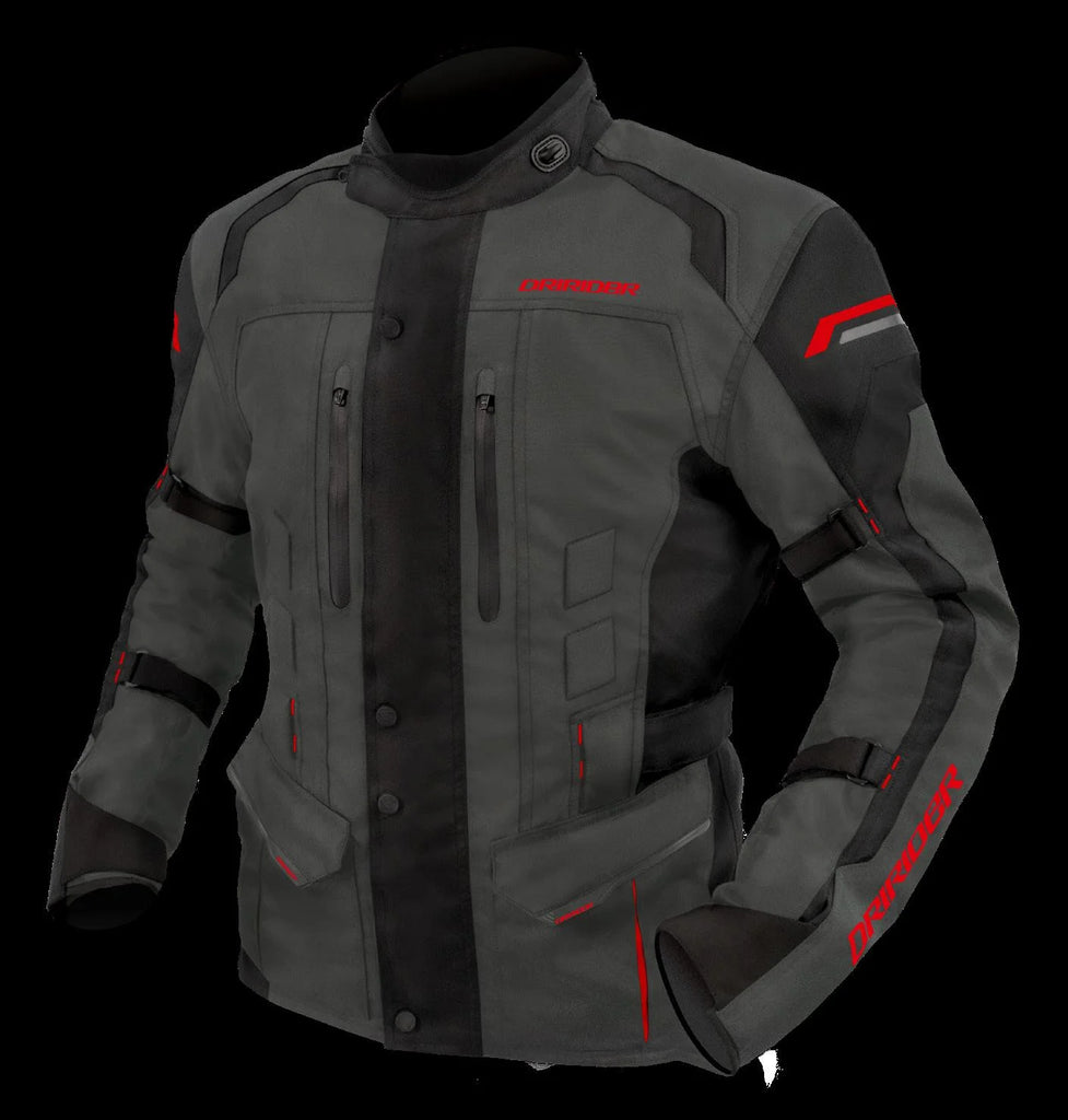 D-R    ALL SEASON  JACKET BLACK GREY RED